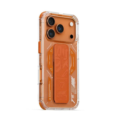 SKINARMA Helio Mag-Charge Case with Grip-Stand For Apple iPhone 17 Pro Max (2025) - Orange Accessories > Mobiles &