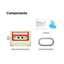 Elago Cassette Tape Classic Hang Case For Apple AirPods Pro 3 - White/Red Accessories > Headphones > Covers & Cases