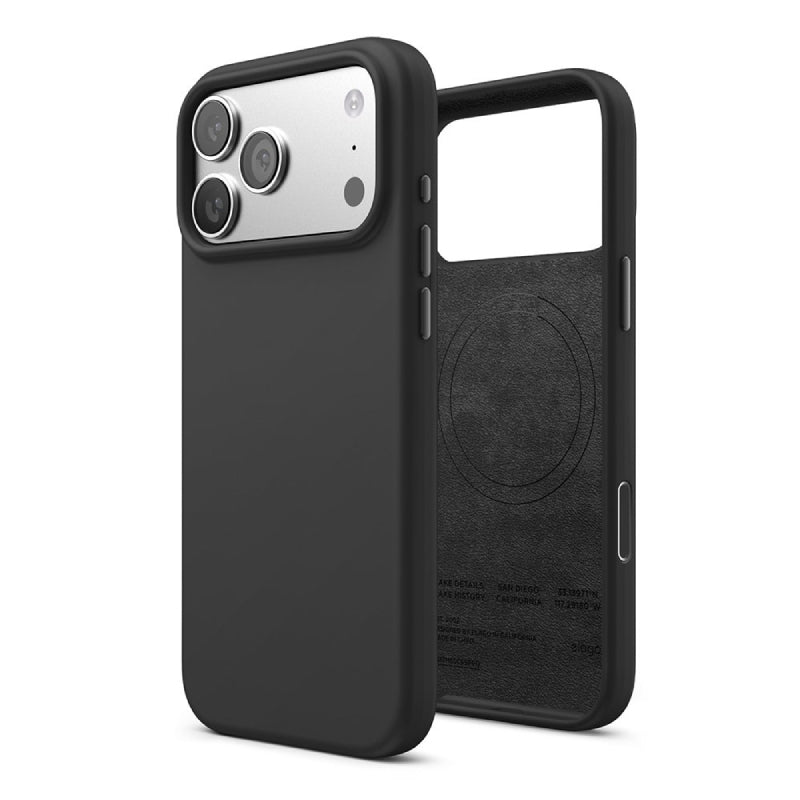Elago Magnetic Silicone Case (Camera Control Key Included) For Apple iPhone 17 Pro Max - Black Accessories > Mobiles &