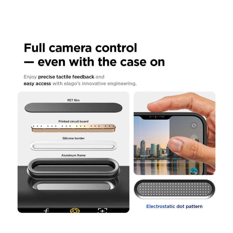 Elago Magnetic Silicone Case (Camera Control Key Included) For Apple iPhone 17 Pro Max - Black Accessories > Mobiles &