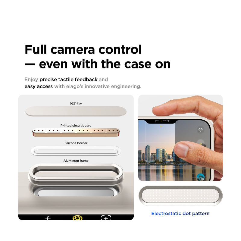 Elago Magnetic Silicone Case (Camera Control Key Included) For Apple iPhone 17 Pro Max - Stone Accessories > Mobiles &