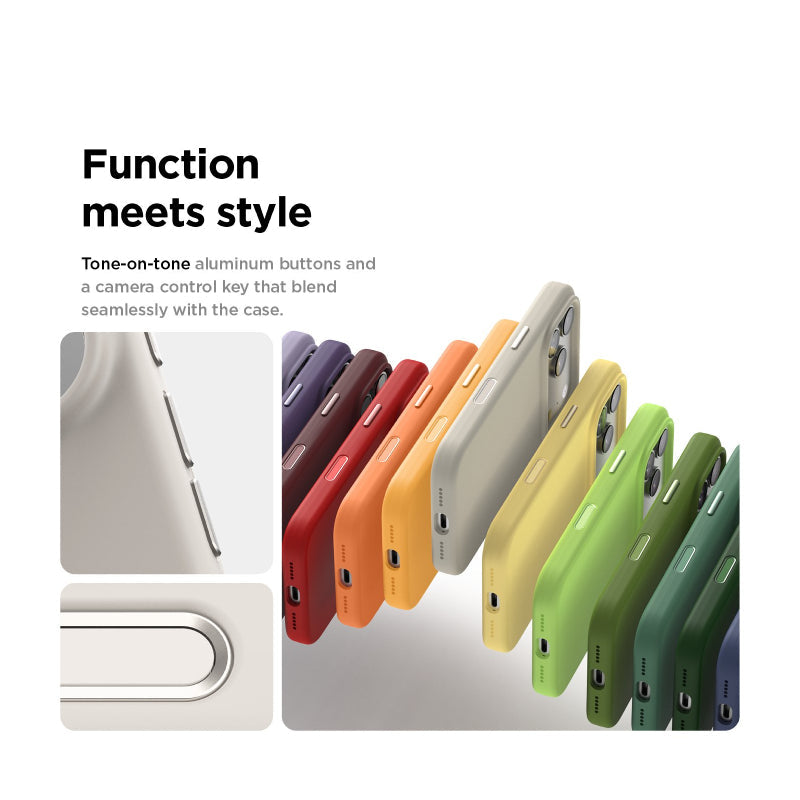 Elago Magnetic Silicone Case (Camera Control Key Included) For Apple iPhone 17 Pro Max - Stone Accessories > Mobiles &