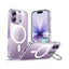 ESR HaloLock Classic Hybrid Case with Stash Stand (Camera Control Button) Case For Apple iPhone 17 - Clear Accessories