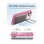 ESR HaloLock Classic Hybrid Case with Stash Stand (Camera Control Button) Case For Apple iPhone 17 Pro - Frosted Pink