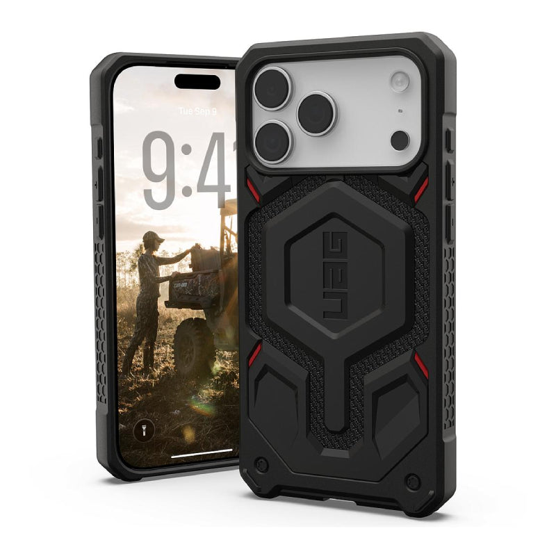 UAG Monarch Pro Kevlar Magsafe Case For Apple iPhone 17 Pro Max - Kevlar Black Accessories > Mobiles & Tablets >