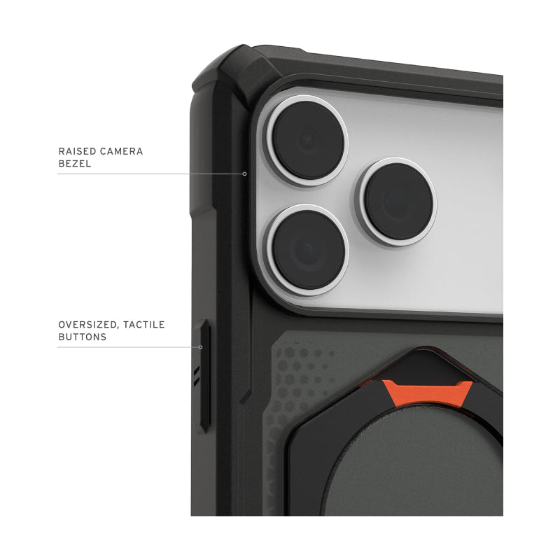 UAG Plasma XTE MagSafe Case For Apple iPhone 17 Pro - Black/Pop Orange Accessories > Mobiles & Tablets > Mobiles >