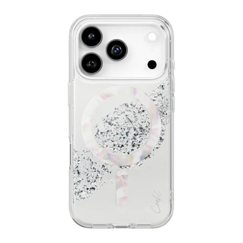 Uniq Coehl Crystelle Magclick Charging Case for Apple iPhone 17 Pro Max - Sparkling Silver Accessories > Mobiles &