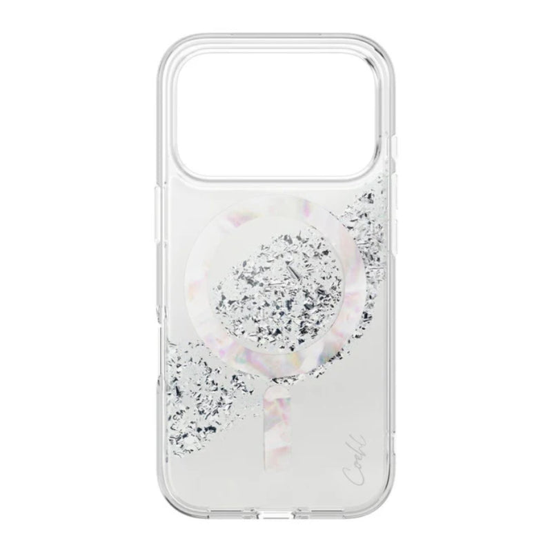 Uniq Coehl Crystelle Magclick Charging Case for Apple iPhone 17 Pro Max - Sparkling Silver Accessories > Mobiles &