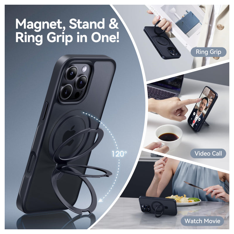 CASEKOO Magnetic Case For Apple iPhone 16 Pro Max - Black Accessories > Mobiles & Tablets > Mobiles > Covers & Cases