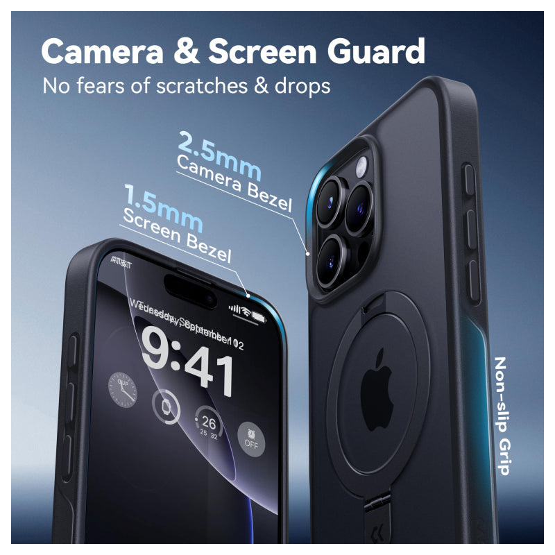 CASEKOO Magnetic Case For Apple iPhone 16 Pro Max - Black Accessories > Mobiles & Tablets > Mobiles > Covers & Cases