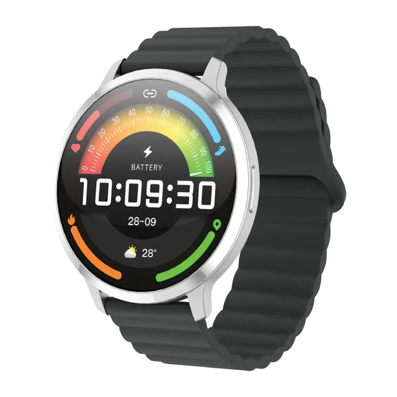 Powerology Aura Smart Watch - 1.73’’ AMOLED / Bluetooth / Silver Smart Watches