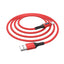 Hoco U79 Intelligent Charging Data Cable - USB / Type-C / 1.2 Meter / Red