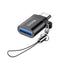 Yesido GS06 Type-C to USB-A OTG Adapter - USB-A / USB-C / Black