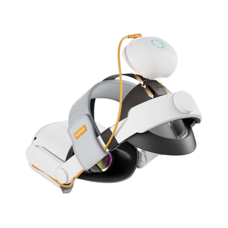 Syntech VR Elite Strap with Battery Pack Compatible with Meta/Oculus Quest 2 - White