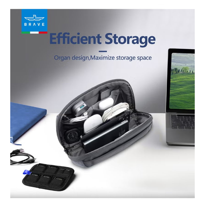 BRAVE BTK-01 5-in-1 Tech Pouch Travel Kit - Black