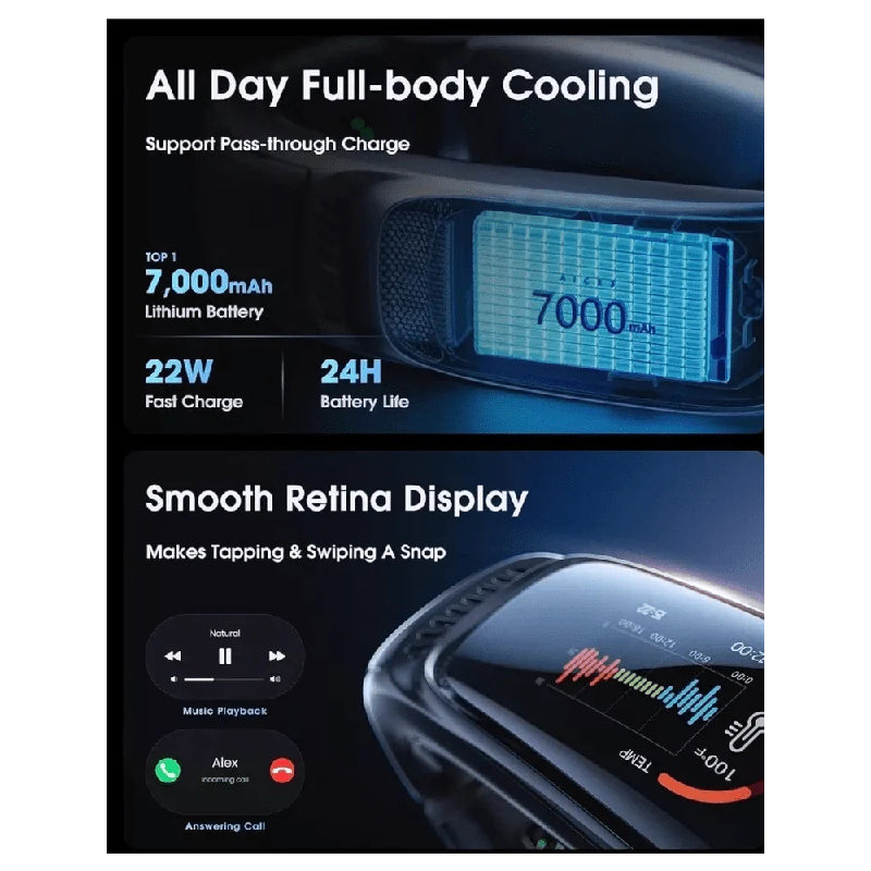 RANVOO AICE 3 Portable Neck Air Conditioner - 7,000mAh / Black