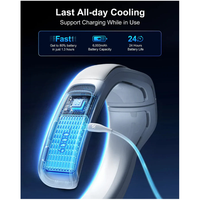 RANVOO AICE LITE Portable Neck Air Conditioner - 6,000mAh / White