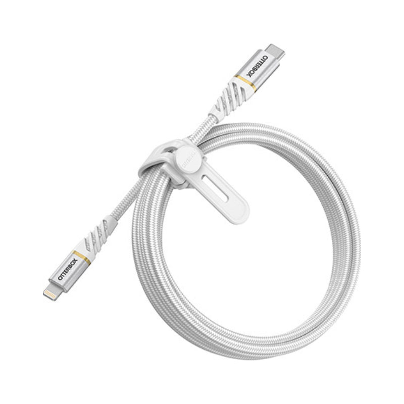 OtterBox Lightning to USB-C Fast Charge Cable - Premium 2 Meter - White