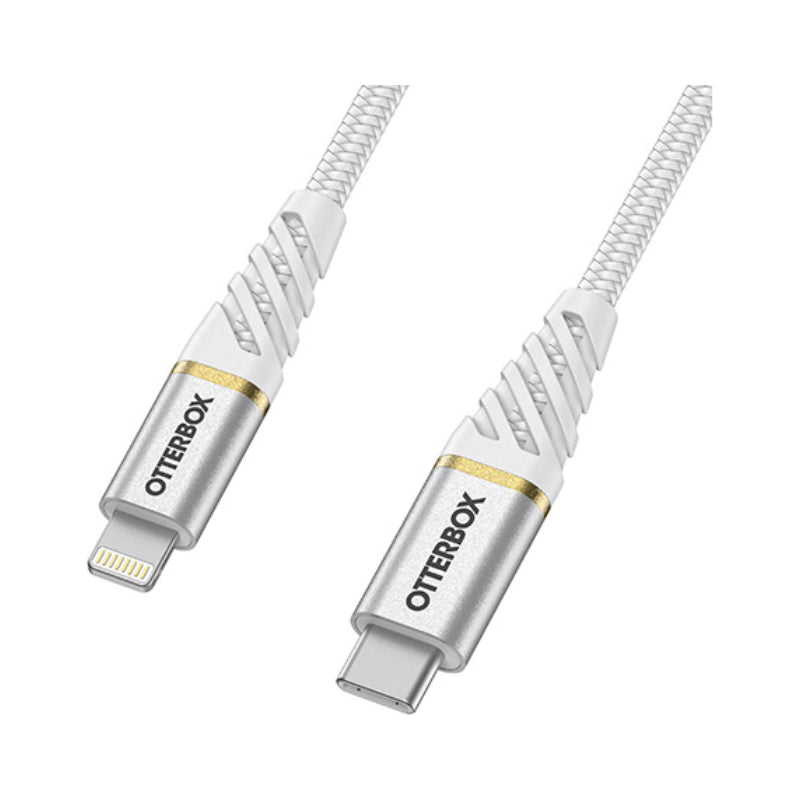 OtterBox Lightning to USB-C Fast Charge Cable - Premium 2 Meter - White