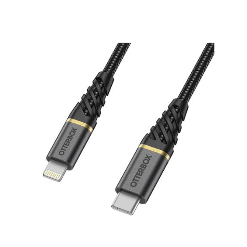 OtterBox Lightning to USB-C Fast Charge Cable - Standard 1 Meter - Matte Black