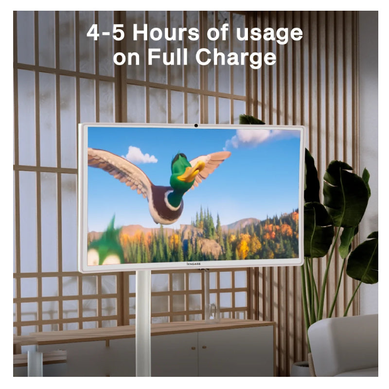 iENGAGE Wireless Android Touch Screen With Built-In Camera - 32" / 4K / 128GB / 8GB / Wi-Fi / USB-A / USB-C / HDMI / 3.5mm Audio Port
