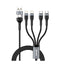 XPower 8-in-1 Aluminium Alloy Sync & Fast Charge Cable - 100W / 1.2 Meter