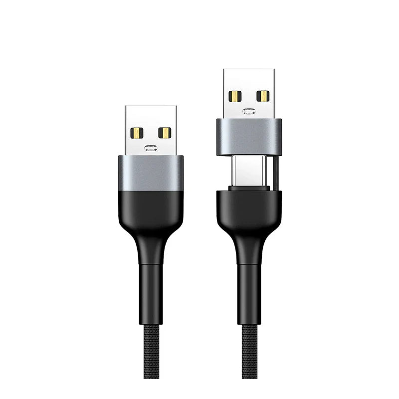 XPower 8-in-1 Aluminium Alloy Sync & Fast Charge Cable - 100W / 1.2 Meter