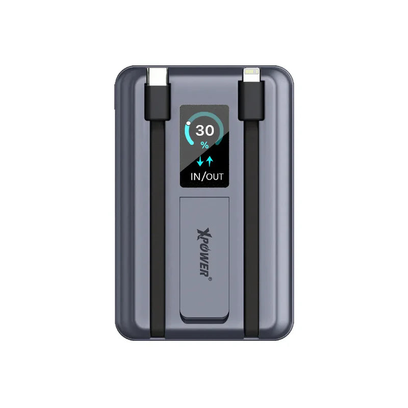 XPower MagSwift 7-In-1 Wireless Power Bank - 10000mAh / Grey