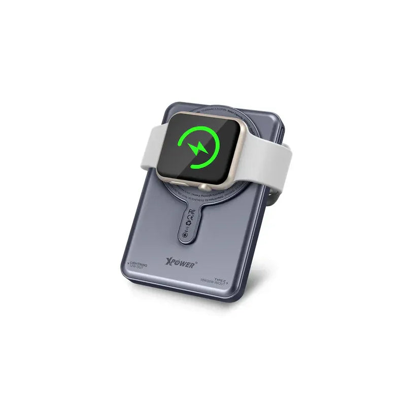 XPower MagSwift 7-In-1 Wireless Power Bank - 10000mAh / Grey