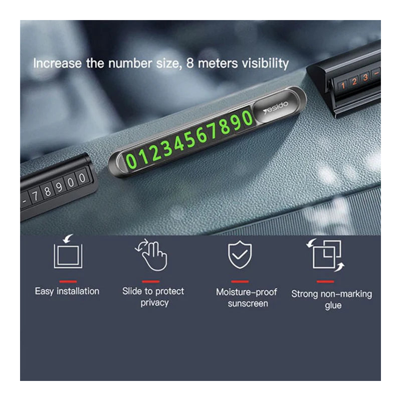 Yesido C88 Temporary Parking Card - Grey