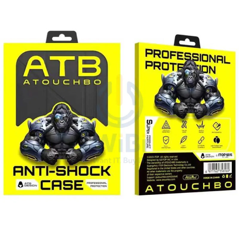 ATB iPad Air 11(2024) Anti Shock Book Cover - Black