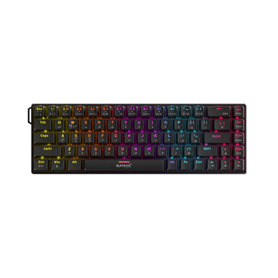 Gamax GM-204 4-in-1 Wired PC Accessory Set - AR Mechanical Keyboard / Mouse / Mousepad / Headset / Black