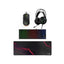 Gamax GM-645 4-in-1 Wired PC Accessory Set - AR Keyboard / Mouse / Mousepad / Headset / Black