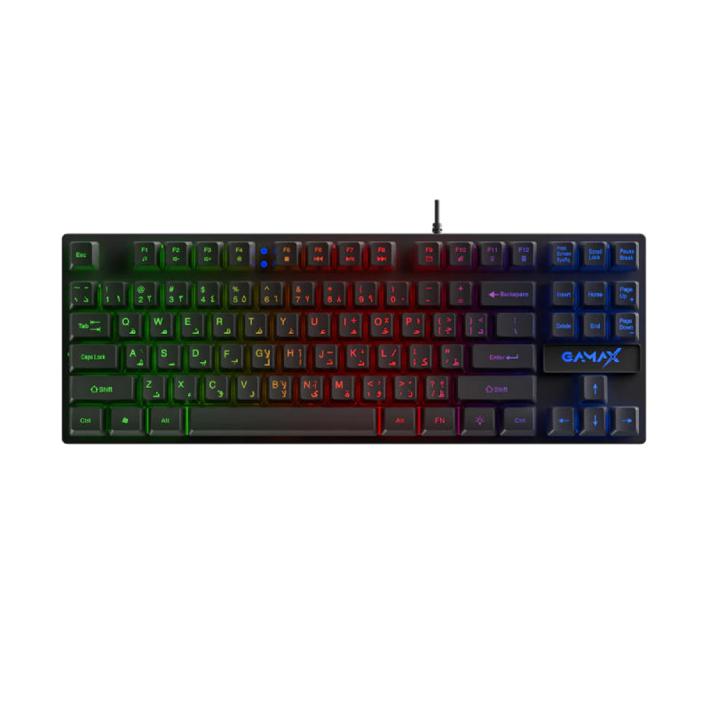 Gamax GM-645 4-in-1 Wired PC Accessory Set - AR Keyboard / Mouse / Mousepad / Headset / Black