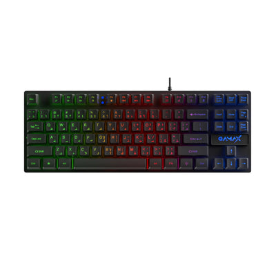 Gamax GM-645 4-in-1 Wired PC Accessory Set - AR Keyboard / Mouse / Mousepad / Headset / Black