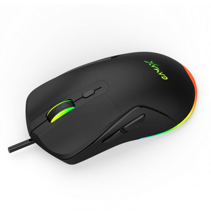Gamax GM-645 4-in-1 Wired PC Accessory Set - AR Keyboard / Mouse / Mousepad / Headset / Black