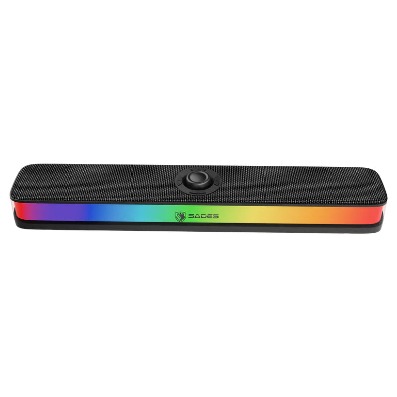 SADES Posevolt SA-SP01-B compact Desktop Soundbar - 10W / Bluetooth / RGB / Black