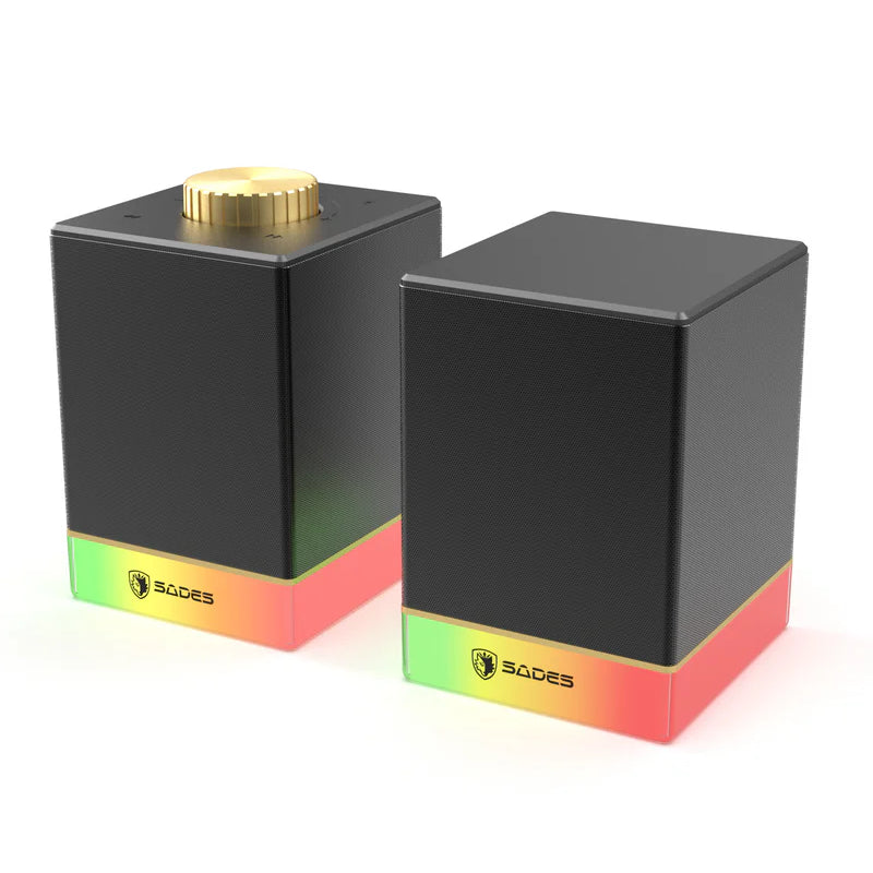 SADES Dionsyn SA-SP02 Desktop Stereo Speakers - 10W / Bluetooth / 2.0 Channel