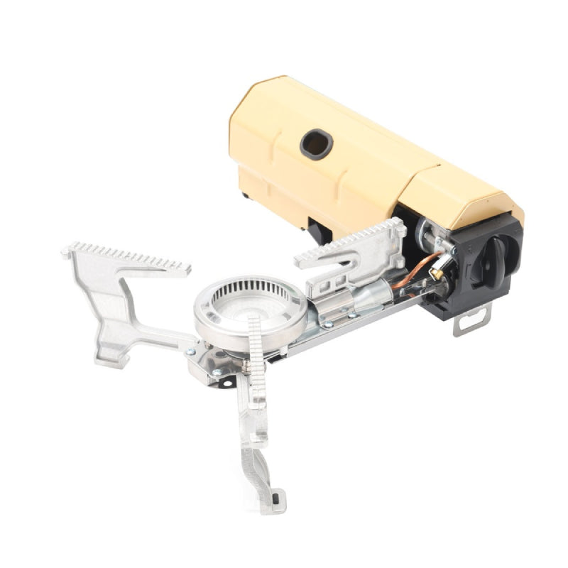 Porodo Lifestyle Camping Mini Portable Single Burner Gas Stove - 2600W / Light Brown