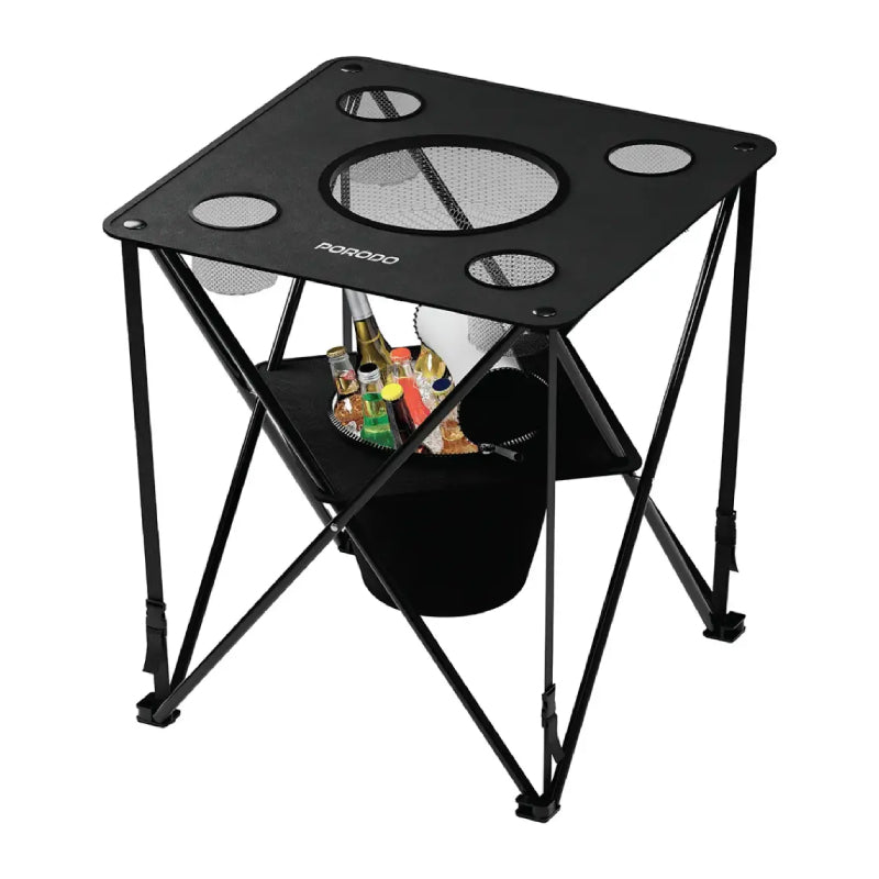 Porodo Lifestyle Outdoor Companion Foldable Camping Table - Black