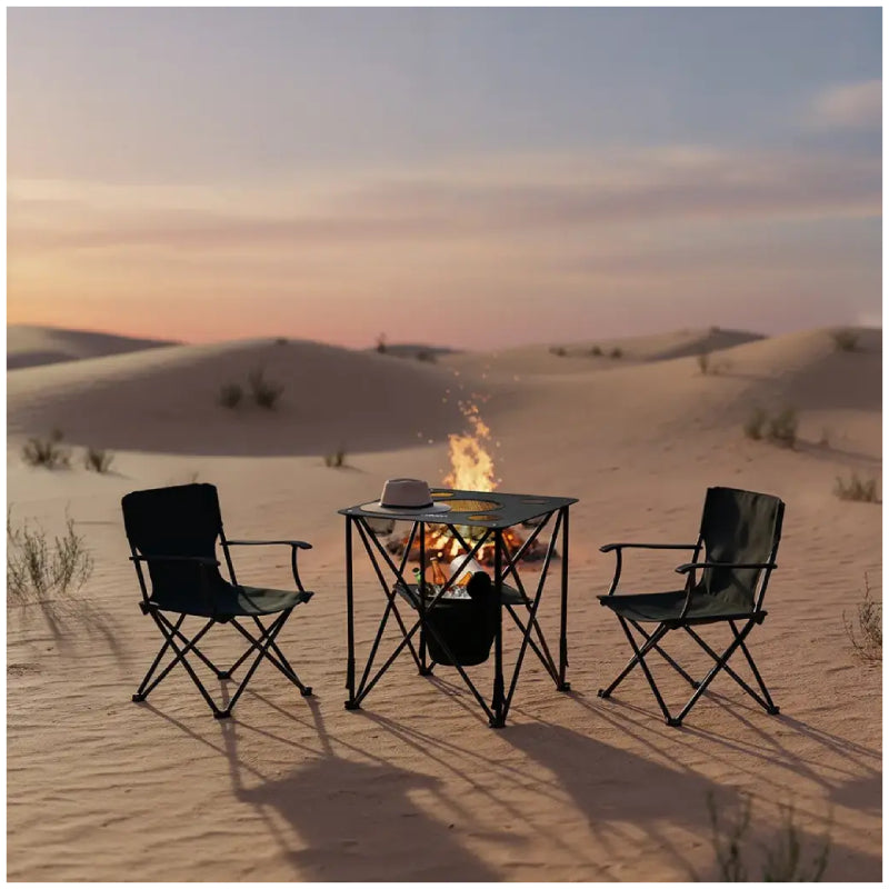 Porodo Lifestyle Outdoor Companion Foldable Camping Table - Black