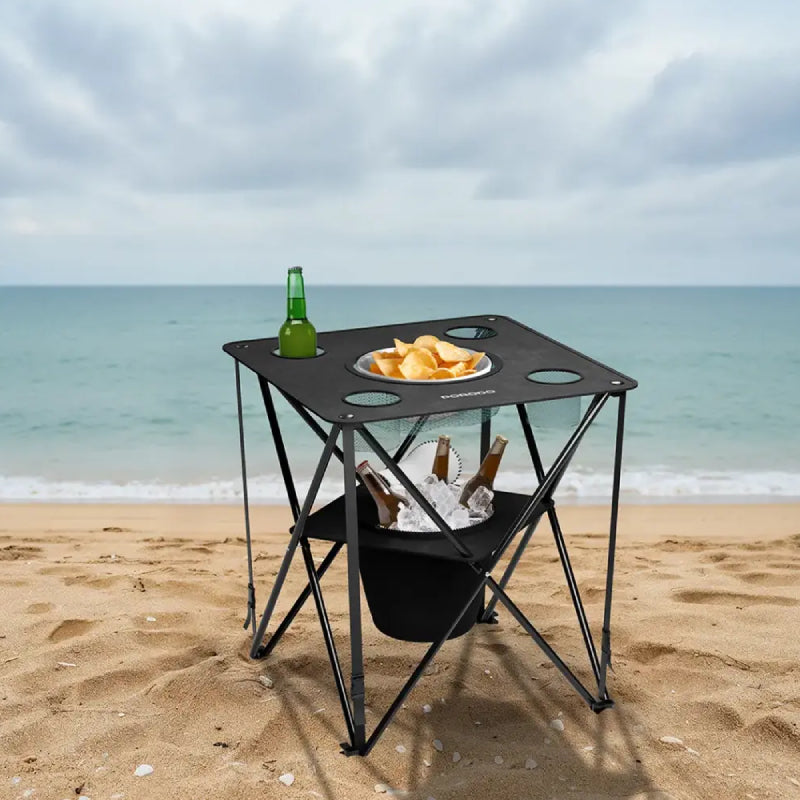 Porodo Lifestyle Outdoor Companion Foldable Camping Table - Black