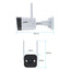 ZOSI 1NC-1884M-UK Wi-Fi Security Camera - 4MP / Full-Color Night Vision / AI Human Detection