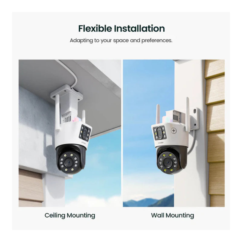 ZOSI C298 Dual Security Camera - 2MP+2MP / Full-Color Night Vision / Two-Way Audio