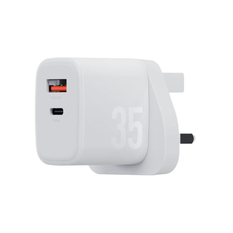BAZIC Goport Velox 35 Gan Charger - 35W / USB-C / USB-A / Vanilla