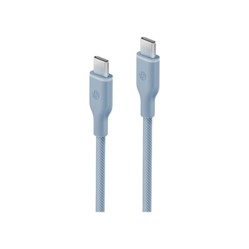 BAZIC GoCharge Weave Cable - 480Mbps / 60W / 1.5 Meter / USB-C / Blue
