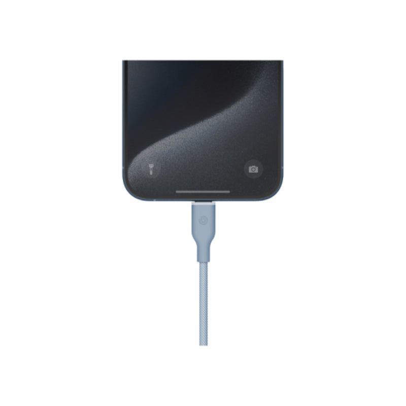 BAZIC GoCharge Weave Cable - 480Mbps / 60W / 1.5 Meter / USB-C / Blue