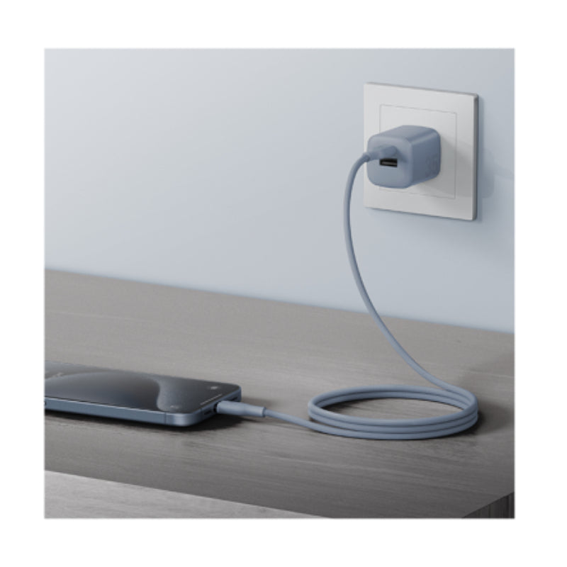 BAZIC GoCharge Weave Cable - 480Mbps / 60W / 1.5 Meter / USB-C / Blue