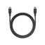 BAZIC GoCharge Weave Cable - 480Mbps / 60W / 1.5 Meter / USB-C / Black