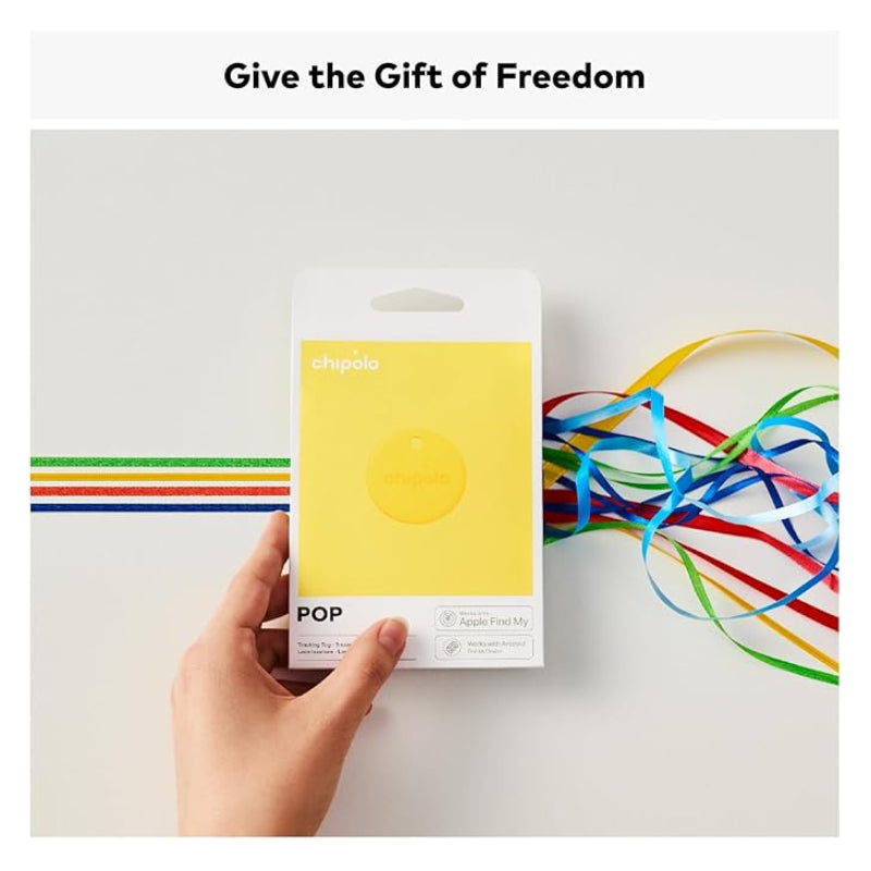 Chipolo POP Tracker for Apple/Android Find My  - Yellow